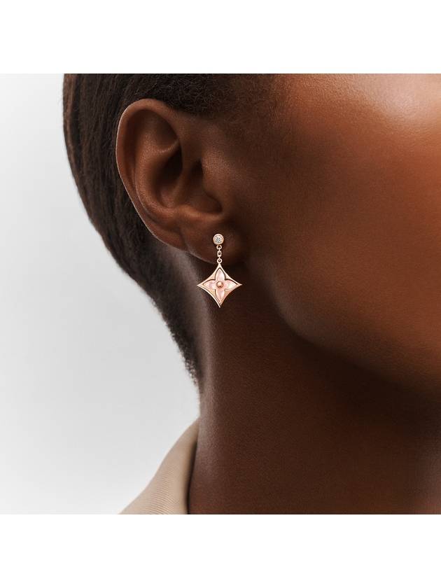 Color Blossom Star BB Earrings Pink Gold - LOUIS VUITTON - BALAAN 3