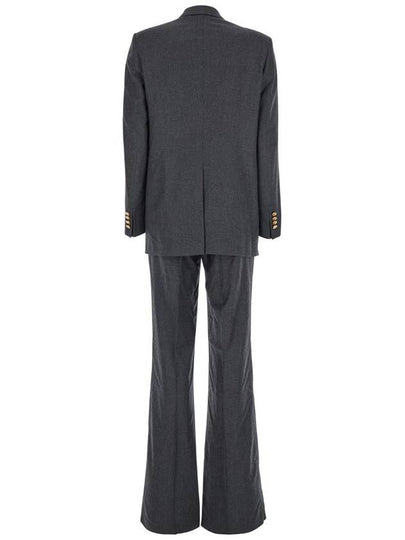 'Jasmine' Grey Double-Breasted Suit With Peak Revers In Wool Woman - TAGLIATORE - BALAAN 2