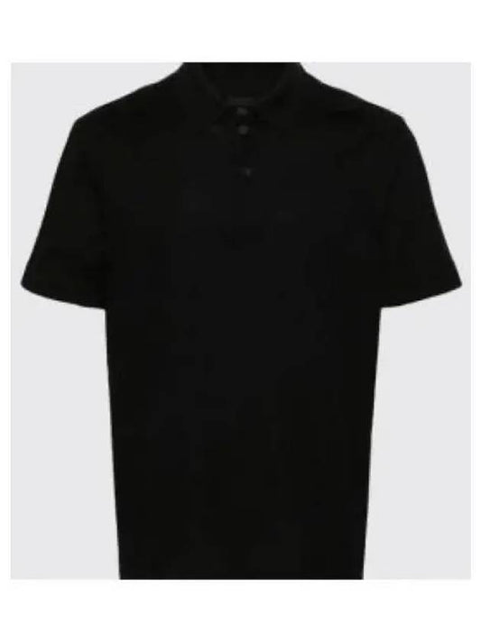 Embroidered Logo Cotton Polo Shirt Black - GIVENCHY - BALAAN 2