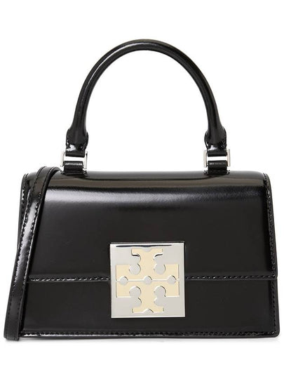 Bonbon Spazzolato Top Handle Mini Cross Bag Black - TORY BURCH - BALAAN 2