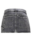 Carpenter Denim Mini Shorts Charcoal - HELMUT LANG - BALAAN 4