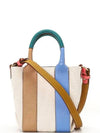 Latizia Mini Recycled Canvas and Leather Cross Bag Beige - CHLOE - BALAAN 4