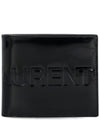 East West Half Wallet Black - SAINT LAURENT - BALAAN 1