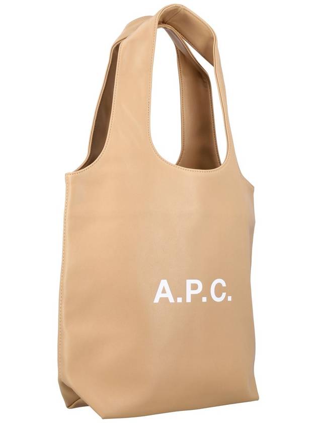 Ninon Small Recycled Leather Tote Bag Beige - A.P.C. - BALAAN 3