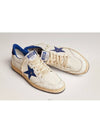 Men's Blue Tab Blue Star Low Top Sneakers White - GOLDEN GOOSE - BALAAN 3