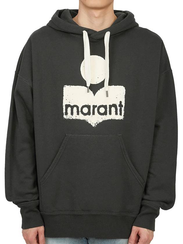 Miley Big Logo Hoodie Faded Black - ISABEL MARANT - BALAAN 2