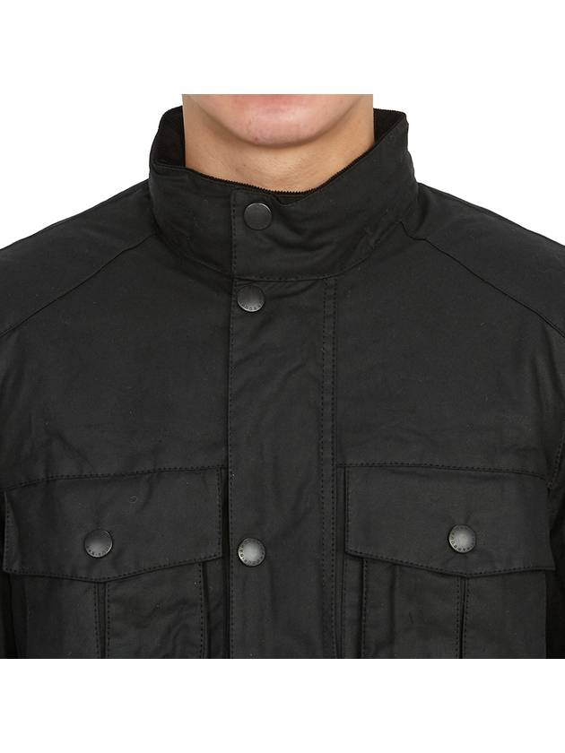 Corbridge Wax Zip-Up Jacket Black - BARBOUR - BALAAN 8