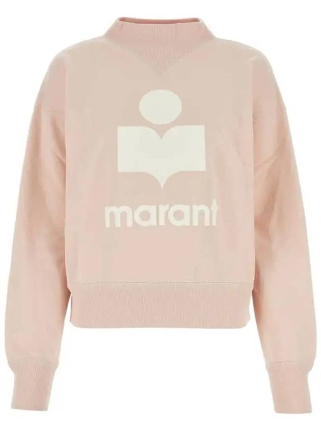 Moby Velvet Logo Sweatshirt SW0003FA A1M07E PREU - ISABEL MARANT - BALAAN 2