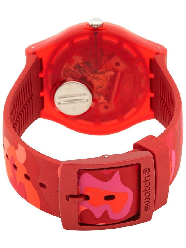 Swatch Camouflash Quartz Red Dial Unisex Watch SUOR116 - SWATCH - BALAAN 3