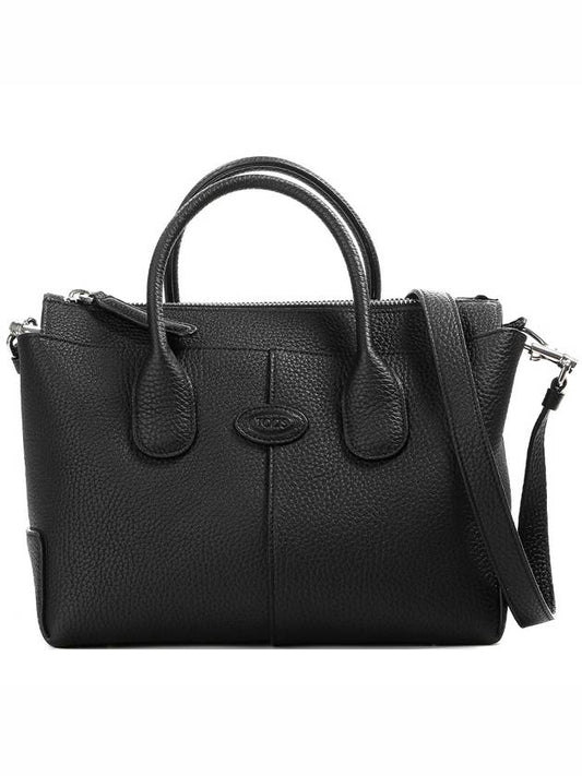 Di Leather Tote Bag Black - TOD'S - BALAAN 2