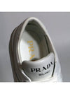 Downtown Bold Leather Low Top Sneakers White - PRADA - BALAAN 9