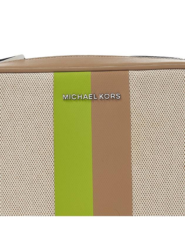 Jet Set Medium Color Block Cross Bag Beige Camel Lime Green - MICHAEL KORS - BALAAN 7