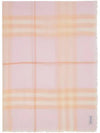 Check Print Wool Scarf Pink - BURBERRY - BALAAN 2