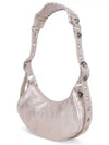 Metallic Le Cagol XS Lambskin Shoulder Bag Metallic Beige - BALENCIAGA - BALAAN 5