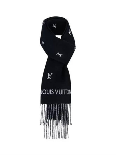 M77269 LV Blason Scarf Black - LOUIS VUITTON - BALAAN 2