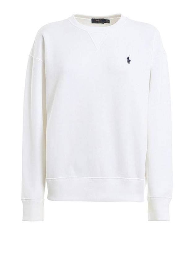 Embroidered Logo Pony Sweatshirt White - POLO RALPH LAUREN - BALAAN 2