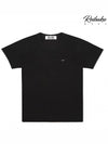 2024 Renewal Black Short Sleeve TShirt Black Heart Unisex AX T064 - COMME DES GARCONS - BALAAN 1