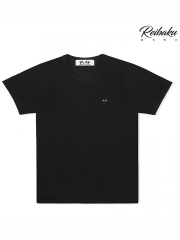 2024 Renewal Black Short Sleeve TShirt Black Heart Unisex AX T064 - COMME DES GARCONS - BALAAN 1