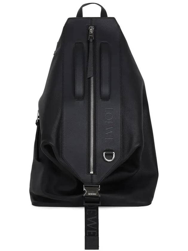 Convertible Calfskin Backpack Black - LOEWE - BALAAN 4