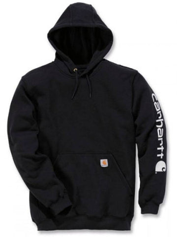 Midweight logo hood black K288 001 - CARHARTT - BALAAN 1