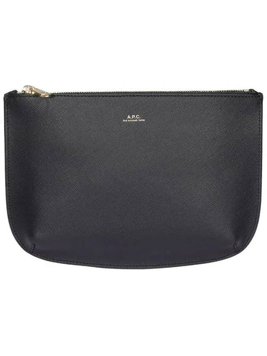 Half Moon Sarah Clutch Bag Black - A.P.C. - BALAAN 2