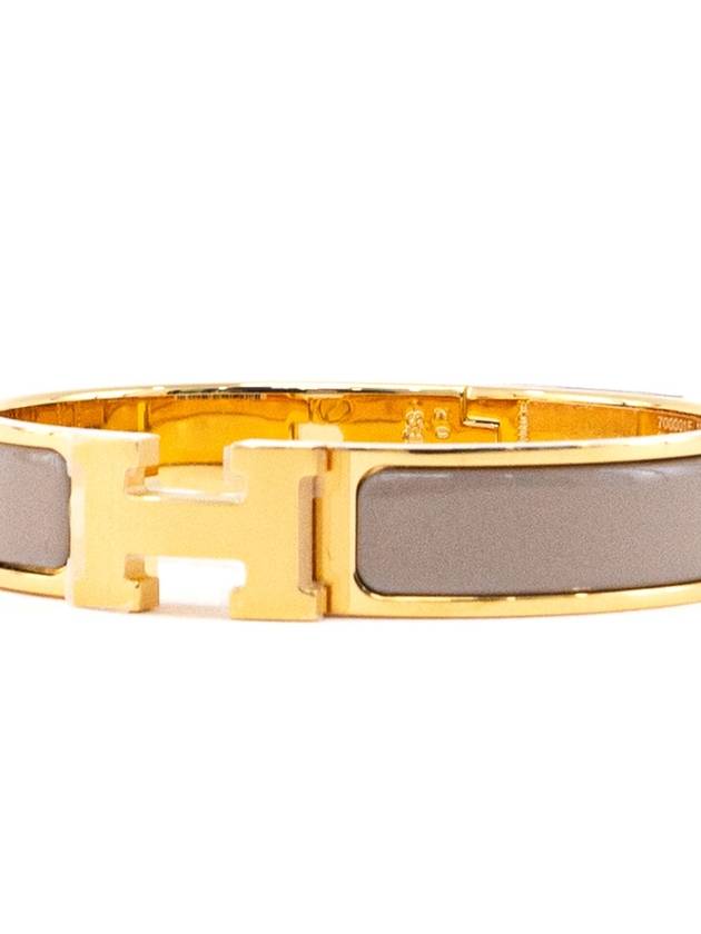 Clic H Bracelet Gold Marron Glace - HERMES - BALAAN 7