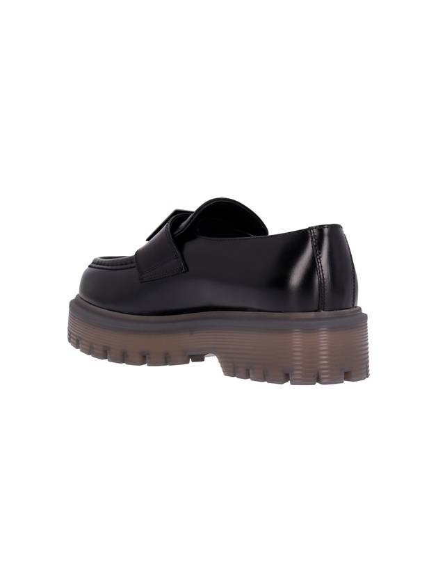 One Stud Leather Loafer Black - VALENTINO - BALAAN 4