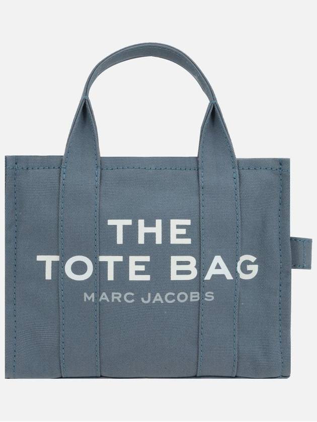 Logo Small Canvas Tote Bag Blue Shadow - MARC JACOBS - BALAAN 21