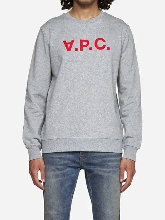 Red VPC Logo Long Sleeve Sweatshirt Grey - A.P.C. - BALAAN 2