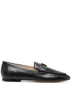 Tods T Timeless Leather Loafers Black - TOD'S - BALAAN 2