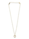 Gancini Large Necklace Brass & Gold - SALVATORE FERRAGAMO - BALAAN 2