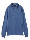 Pegaso Long Sleeve Polo Shirt Blue - ETRO - BALAAN 2