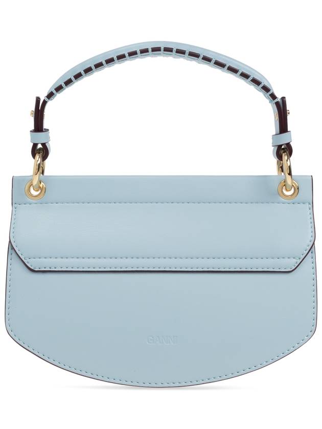 Ganni Handbag With Logo, Women's, Light Blue - GANNI - BALAAN 3