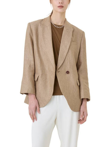 Linen Silk Jacket Brown - RS9SEOUL - BALAAN 1