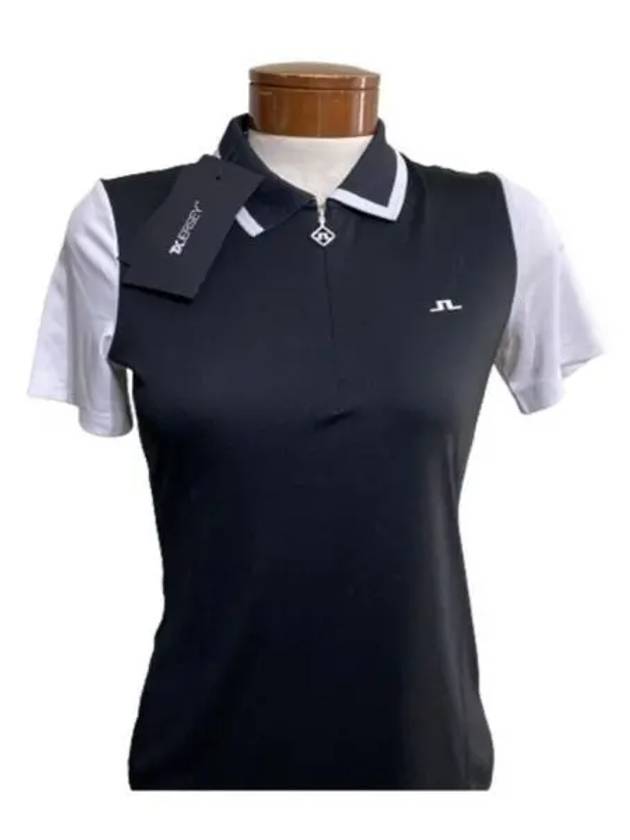 Women's Antonia Golf PK Shirt Black - J.LINDEBERG - BALAAN 2