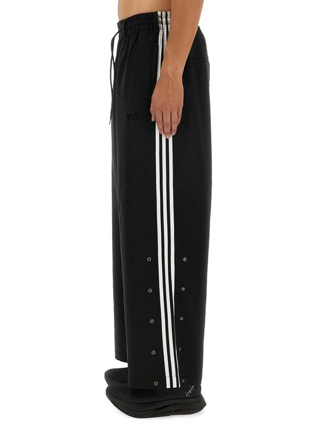 Sports Uniform 3 Stripes Track Pants Black - Y-3 - BALAAN 5