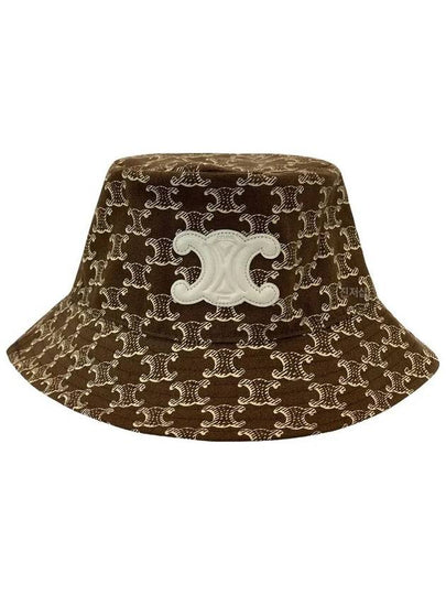 Triomphe Bucket Hat Dark Brown - CELINE - BALAAN 2