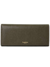 Men's Logo Pebble Grain Leather Long Wallet Brown - THOM BROWNE - BALAAN 2