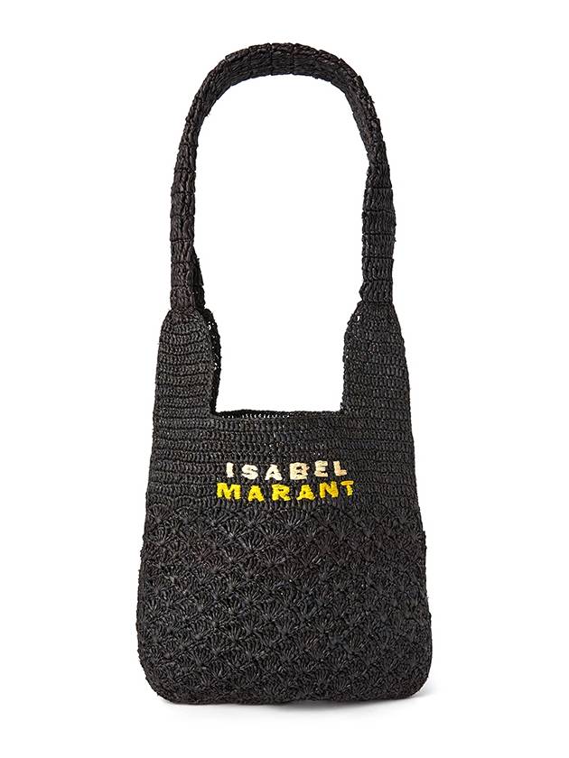 Praia Embroidery Logo Small Shoulder Back Black - ISABEL MARANT - BALAAN 2