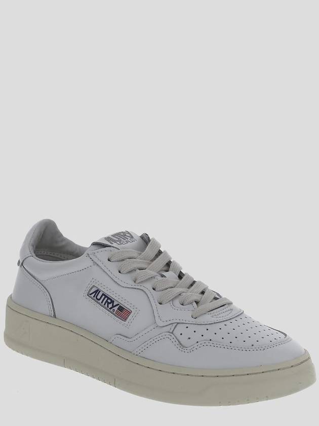 Medalist Leather Low Top Sneakers White - AUTRY - BALAAN 3