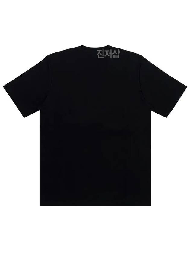 T Just Doval PJ Oval D Patch Short Sleeve T Shirt Black - DIESEL - BALAAN 3