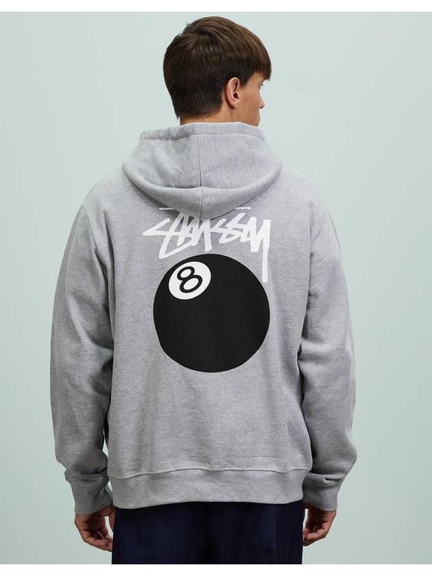AU Australia SOLID 8BALL hooded zip up ST035201 STRONG GRAY MARL MENS M L - STUSSY - BALAAN 3
