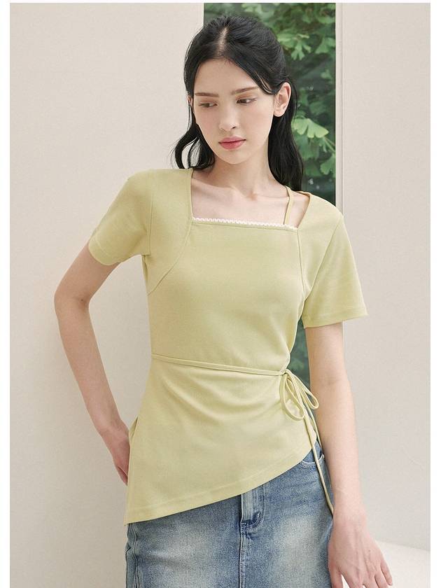 Pirouette Square Neck Strap Point Tee - MICANE - BALAAN 2