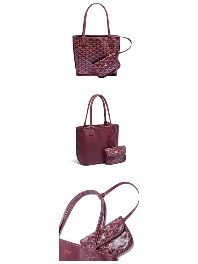 Mini Anjou Tote Bag Burgundy - GOYARD - BALAAN 5