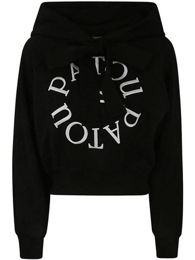 Medallion Organic Cotton Hoodie Black - PATOU - BALAAN 1