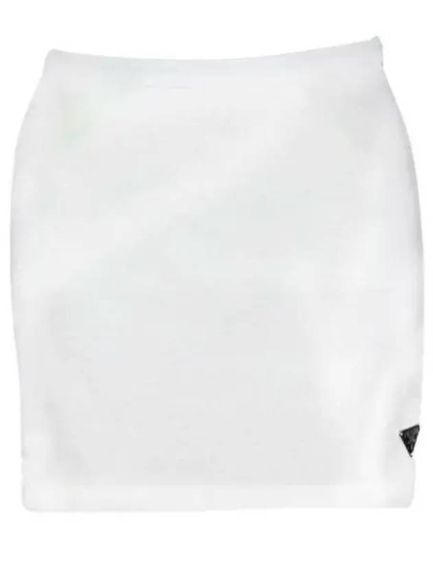 31127 S231 10Z0 F0009 Jersey Mini Skirt - PRADA - BALAAN 1