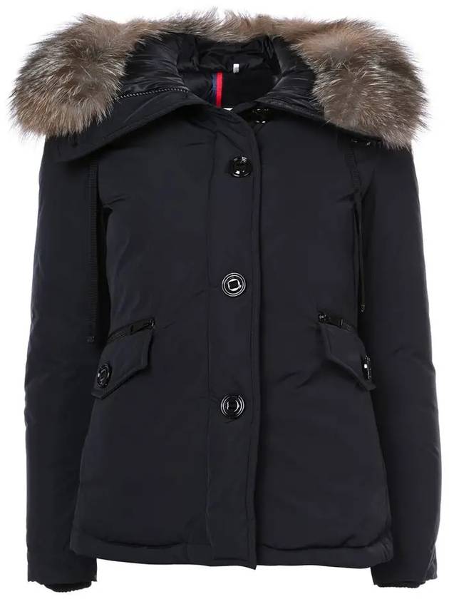 Women's MALUS Fox Fur Padding Navy - MONCLER - BALAAN 3