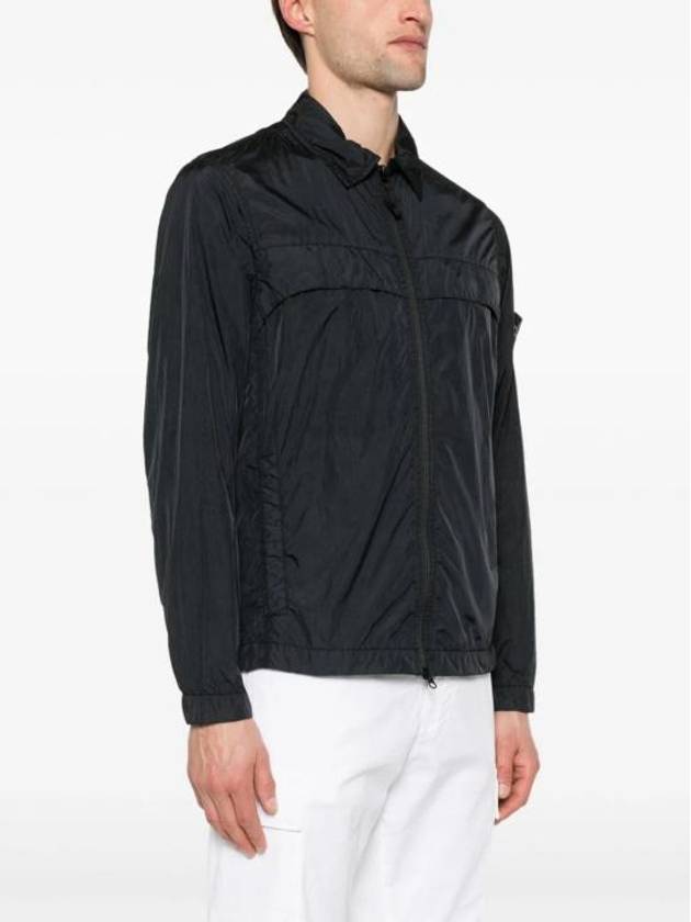 Garment Dyed Crinkle Reps R-NY Jacket Black - STONE ISLAND - BALAAN 4