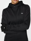 Women's Aerial Zip Up Hoodie Black - J.LINDEBERG - BALAAN 4