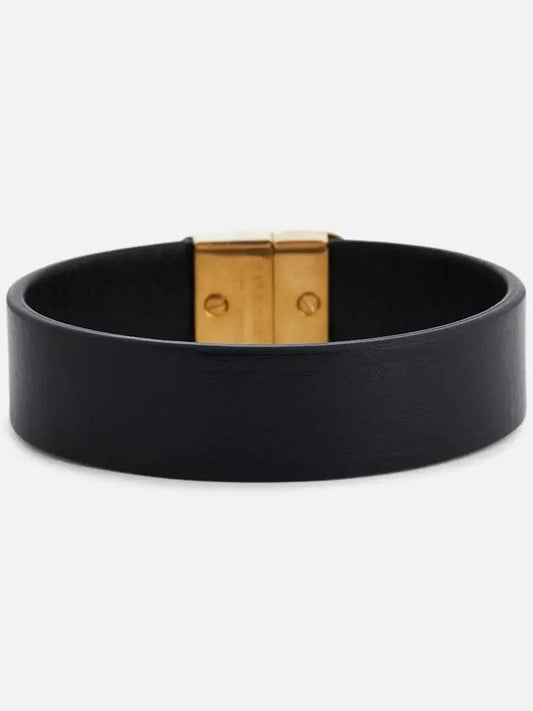 BB logo retro interlocking calf leather bracelet - BALENCIAGA - BALAAN 2